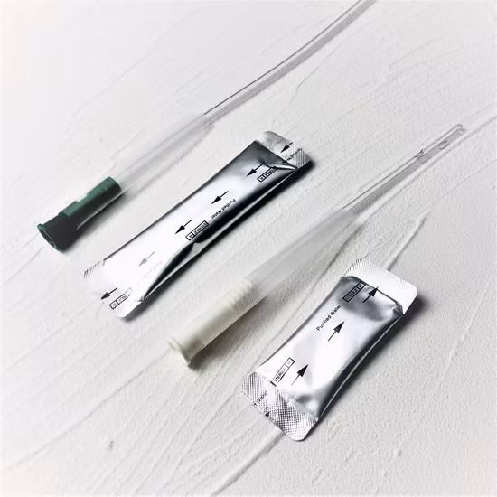 Cateter Nelaton hidrofílico médico com saquinho de água próprio