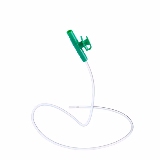 Cateter de sucção de PVC médico descartável para uso cirúrgico